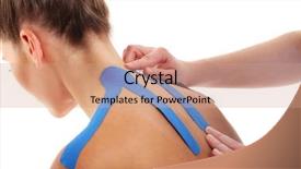  Presentation with heart special education - PPT layouts having alternative medicine exercise - picture of special physio tape background and a coral colored foreground