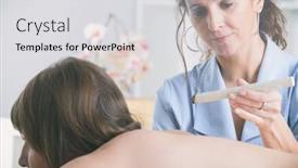  Presentation with alternative medicine - Amazing slide set having alternative-medicine-therapist-doing-moxa backdrop and a light gray colored foreground