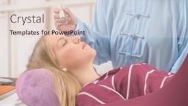  Presentation with alternative medicine - Amazing PPT layouts having alternative-medicine-therapist-doing-moxa backdrop and a lemonade colored foreground