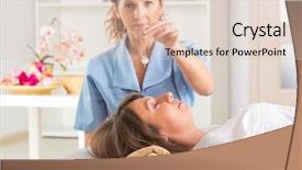  Presentation with alternative medicine - Audience pleasing PPT layouts consisting of alternative medicine therapist using pendulum backdrop and a lemonade colored foreground