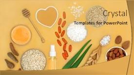  Presentation with natural skincare - Slide set featuring alternative-natural-skincare-beauty-treatment background and a yellow colored foreground