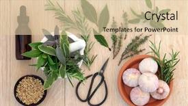  Presentation with aromatherapy oil - Cool new slide deck with selection with aromatherapy essential oil backdrop and a lemonade colored foreground