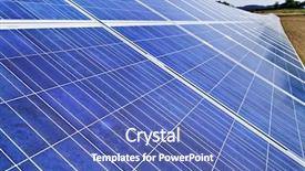  Presentation with solar power plant - Slide deck with alternative solar energy solar energy background and a teal colored foreground