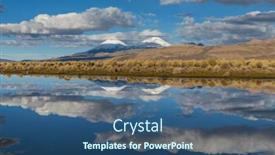  Presentation with america - PPT theme with altiplano-lake-in-andes-mountains background and a ocean colored foreground