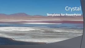  Presentation with america - Presentation theme with altiplano-lake-in-andes-mountains background and a teal colored foreground