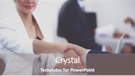  Presentation with business partner people joining hand - Colorful slide set enhanced with altogether - business people shaking hands finishing backdrop and a gray colored foreground