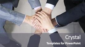  Presentation with peoples - PPT theme enhanced with altogether - close up of business peoples background and a dark gray colored foreground