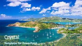  Presentation with heights - Audience pleasing PPT layouts consisting of altura - shirley heights antigua view backdrop and a ocean colored foreground