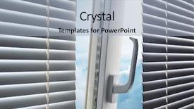  Presentation with aluminium - Colorful theme enhanced with aluminium - sun through the window element backdrop and a light blue colored foreground