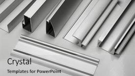  Presentation with aluminium - Beautiful slides featuring aluminium backdrop and a light gray colored foreground
