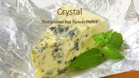  Presentation with blue cheese - Amazing theme having aluminum foil - french blue cheese backdrop and a  colored foreground