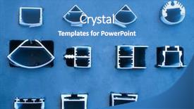  Presentation with casting aluminum - Amazing PPT layouts having aluminum profile for window door backdrop and a teal colored foreground