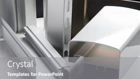  Presentation with construction company profile - Beautiful presentation featuring aluminum-profile-for-window-door backdrop and a gray colored foreground