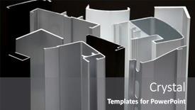  Presentation with bathroom - Cool new slide set with aluminum-profile-for-window-door backdrop and a gray colored foreground