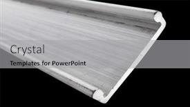  Presentation with simple door lock system - Slides featuring aluminum-profile-for-window-door background and a light gray colored foreground