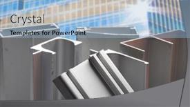  Presentation with aluminum sliding glass doors - Presentation design having aluminum-profile-for-window-door background and a light blue colored foreground