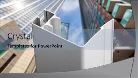  Presentation with bathroom - Slides with aluminum-profile-for-window-door background and a light blue colored foreground