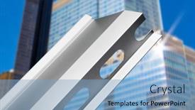  Presentation with soil profile - PPT theme with aluminum-profile-for-window-door background and a light blue colored foreground