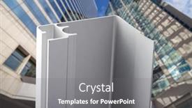  Presentation with company profile potrait - Theme featuring aluminum-profile-for-window-door background and a gray colored foreground