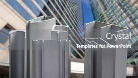  Presentation with construction company profile - Theme consisting of aluminum-profile-for-window-door background and a gray colored foreground