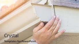  Presentation with gutter - Slide deck enhanced with aluminum rain gutter to fascia background and a coral colored foreground