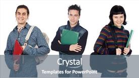  Presentation with alumni - Presentation with alumni meet - group of young students background and a ocean colored foreground