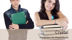  Presentation with alumni - Cool new PPT theme with three anemonefish or clownfish in an anemone backdrop and a tawny brown colored foreground