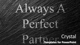  Presentation with perfect - Slide deck consisting of always-a-perfect-partner-chalk background and a dark gray colored foreground