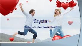  Presentation with holding hands - PPT layouts with always and forever against cheerful background and a lemonade colored foreground