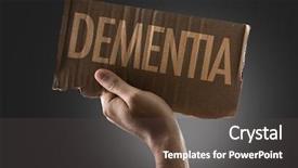  Presentation with alzheimer brain - Audience pleasing PPT theme consisting of alzheimer brain - dementia backdrop and a dark gray colored foreground