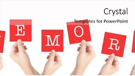  Presentation with alzheimer brain - Slides featuring alzheimer brain - memory written on cards held background and a sky blue colored foreground