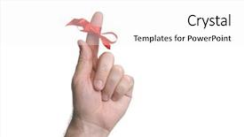  Presentation with animated ribbon cutting ceremony - Amazing PPT theme having alzheimer disease - important remember ribbon tied backdrop and a white colored foreground