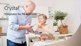  Presentation with alzheimer - Amazing theme having alzheimer s disease - senior couple in creative painting backdrop and a lemonade colored foreground