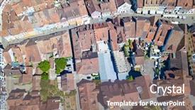  Presentation with medieval - Amazing PPT layouts having am - aerial view of stein-am-rhein medieval backdrop and a  colored foreground