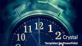  Presentation with insomnia - Presentation design consisting of am - old retro clock concept insomnia background and a navy blue colored foreground