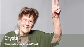  Presentation with old style vintage postcard - Colorful presentation theme enhanced with am 90 - stylish seniors 90 years old backdrop and a tawny brown colored foreground