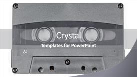  Presentation with cassette - Cool new slides with am 90 - vintage 90 minutes black compact backdrop and a gray colored foreground