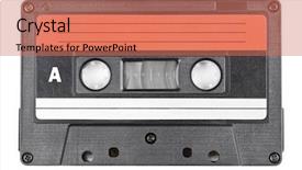  Presentation with cassette - Slide deck consisting of am 90 - vintage 90 minutes black compact background and a coral colored foreground