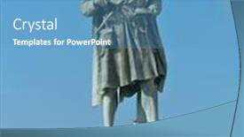  Presentation with inventor - Beautiful PPT layouts featuring amalfi-the-monument-to-flavio backdrop and a teal colored foreground