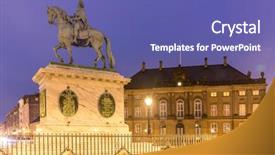  Presentation with royal - Beautiful slides featuring amalienborg royal danidh family resident backdrop and a ocean colored foreground