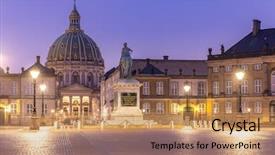  Presentation with denmark - Cool new slide deck with amalienborg royal danidh family resident backdrop and a coral colored foreground