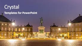  Presentation with denmark - Cool new presentation theme with amalienborg royal danidh family resident backdrop and a ocean colored foreground