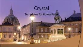  Presentation with denmark - Cool new PPT layouts with amalienborg royal danidh family resident backdrop and a light blue colored foreground