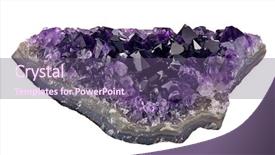  Presentation with photo - Slides enhanced with amat - macro photo of lilac amethyst background and a violet colored foreground