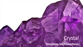  Presentation with crystals - Colorful theme enhanced with amat - macro photo of lilac amethyst backdrop and a violet colored foreground