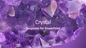  Presentation with photo - Slide deck consisting of amat - macro photo of lilac amethyst background and a  colored foreground