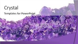  Presentation with lotus flower white water lily - Presentation design consisting of amat - macro photo of lilac amethyst background and a white colored foreground