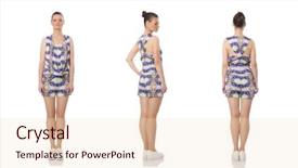  Presentation with purple floral - PPT theme with amat - pretty model wearing purple floral background and a lemonade colored foreground