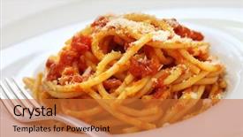  Presentation with classic homemade tomato sauce - Slide set featuring amatriciana italian tomato sauce pasta background and a red colored foreground