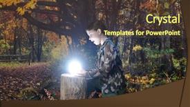  Presentation with explorer - Slide set consisting of amazed at the brilliant globe background and a tawny brown colored foreground